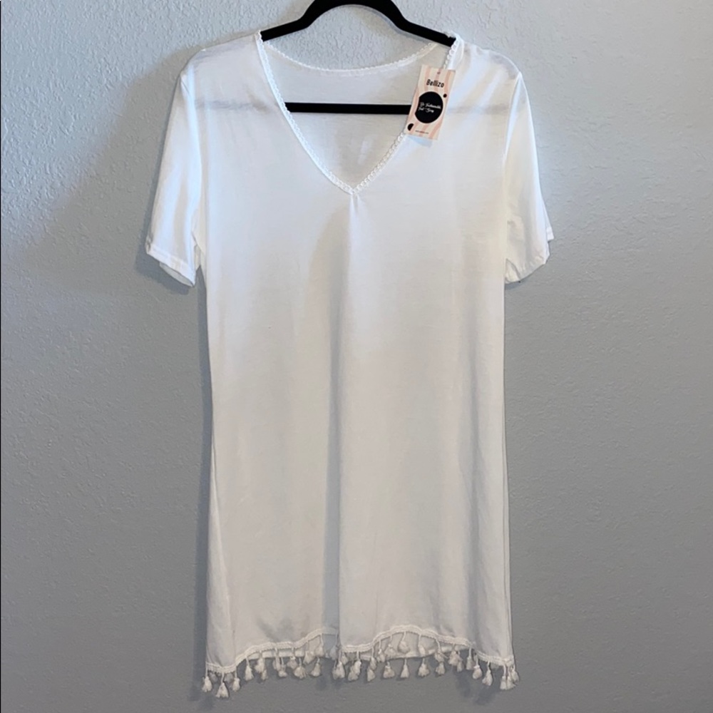 White Dress with Tassels